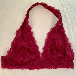 Free People Galloon Lace Halter Bralette